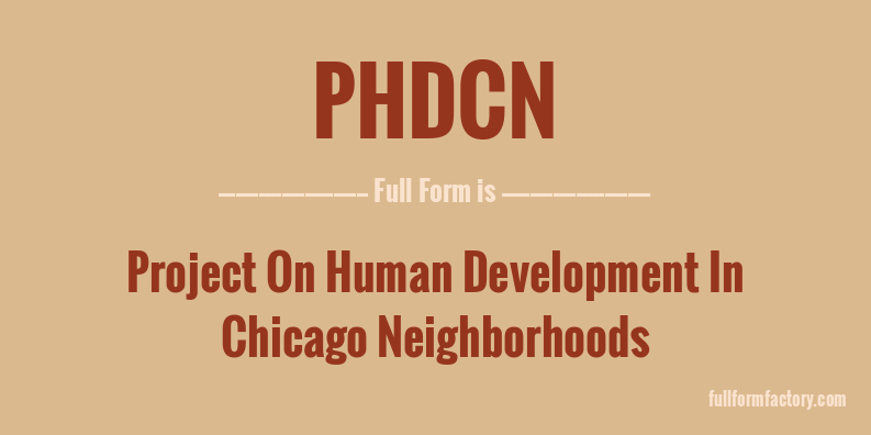 phdcn-full-form