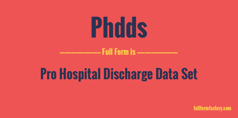 phdds-full-form