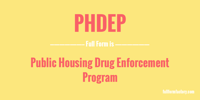 phdep-full-form