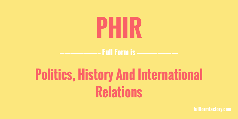 phir-full-form