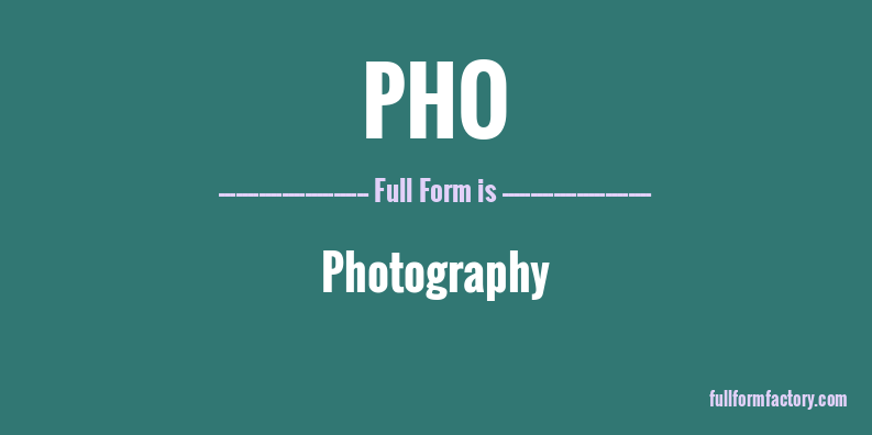 pho-full-form