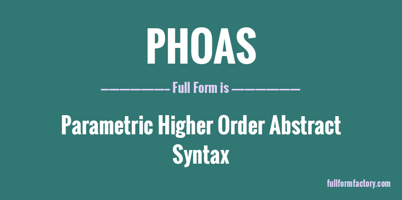 phoas-full-form