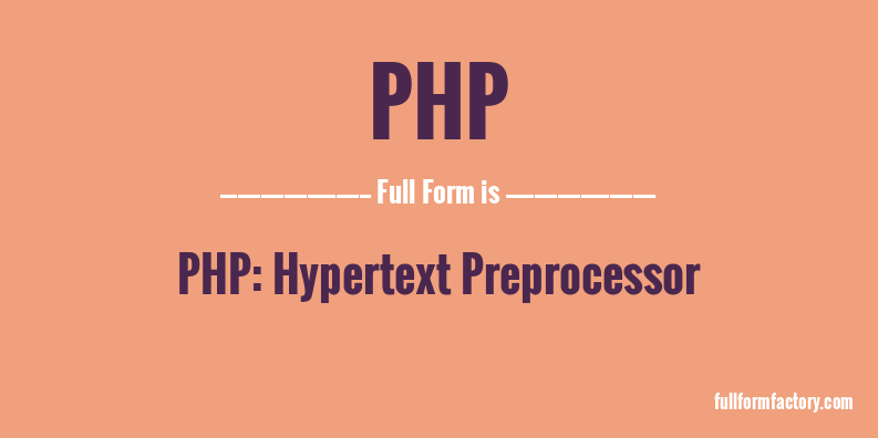 php-full-form