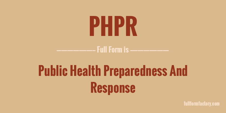 phpr-full-form