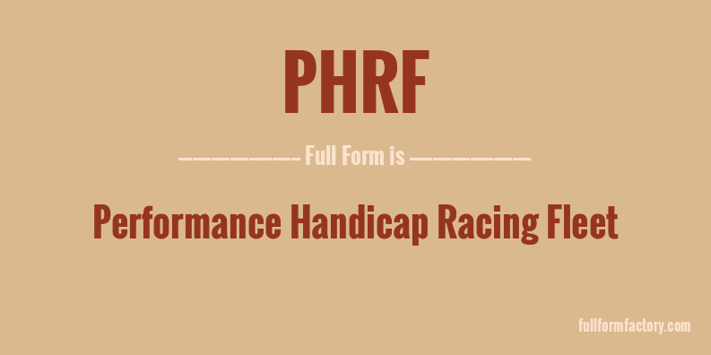 phrf-full-form