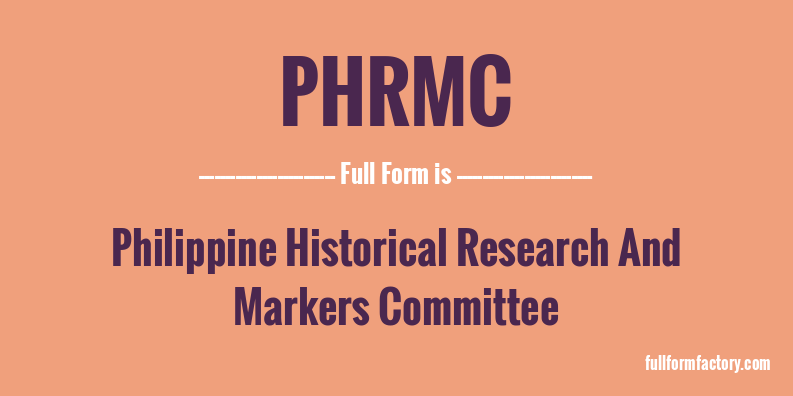 phrmc-full-form