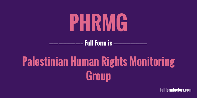 phrmg-full-form