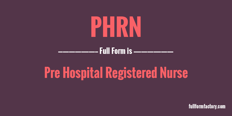 phrn-full-form