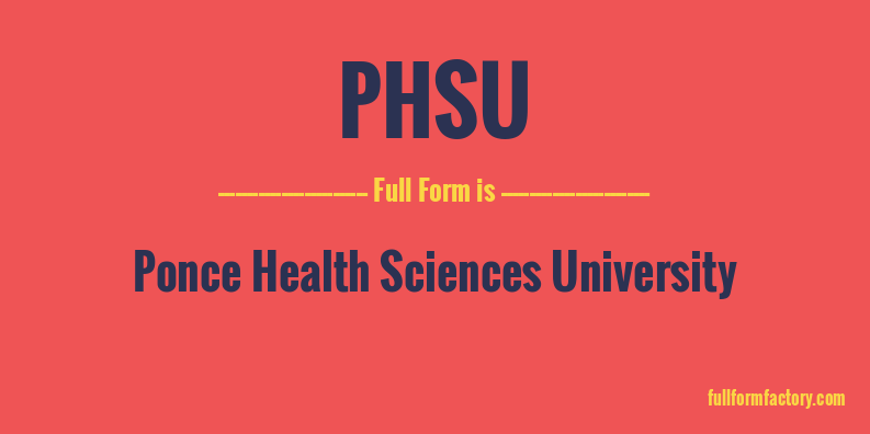 phsu-full-form