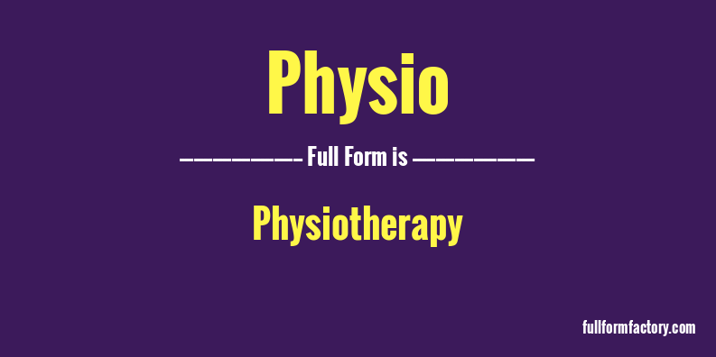 physio-full-form