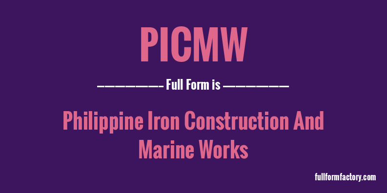 picmw-full-form