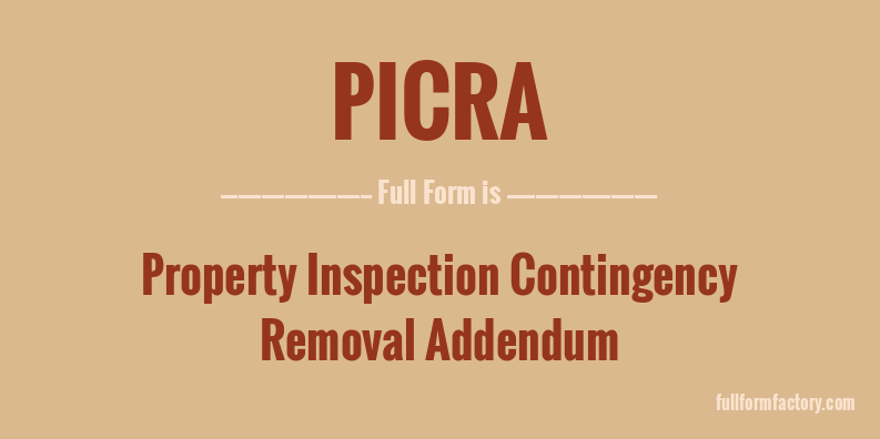 picra-full-form