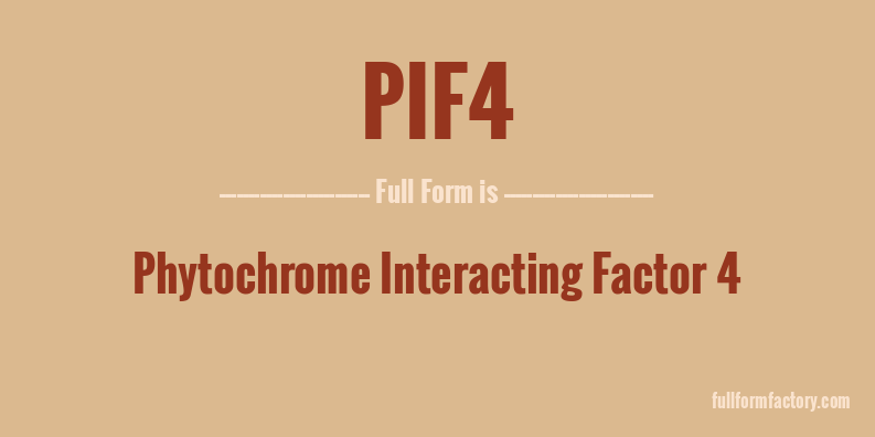 pif4-full-form