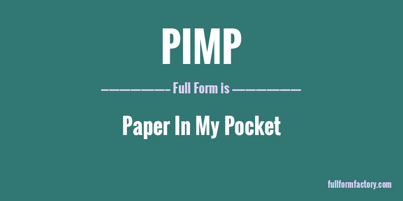pimp-full-form