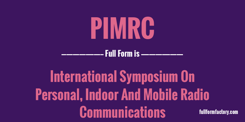 pimrc-full-form