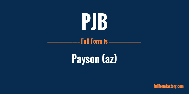 pjb-full-form