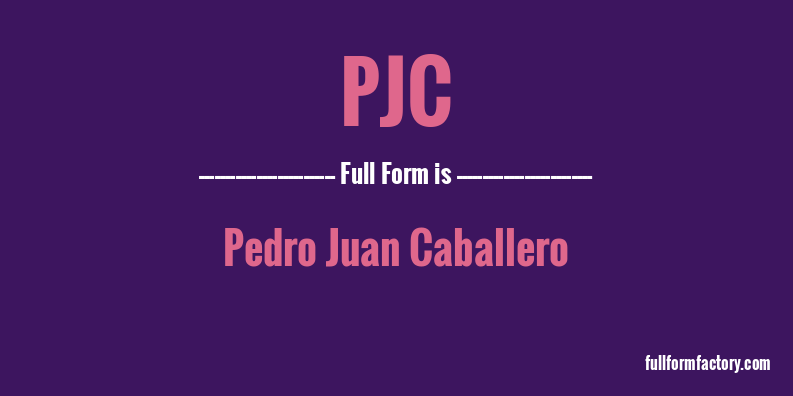 pjc-full-form