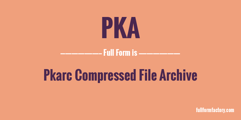 pka-full-form
