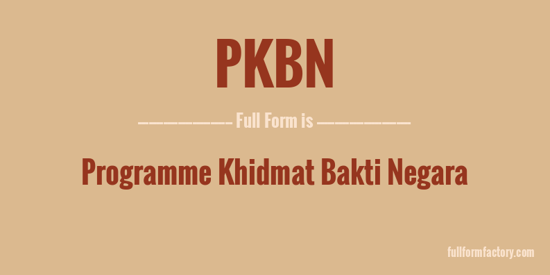 pkbn-full-form