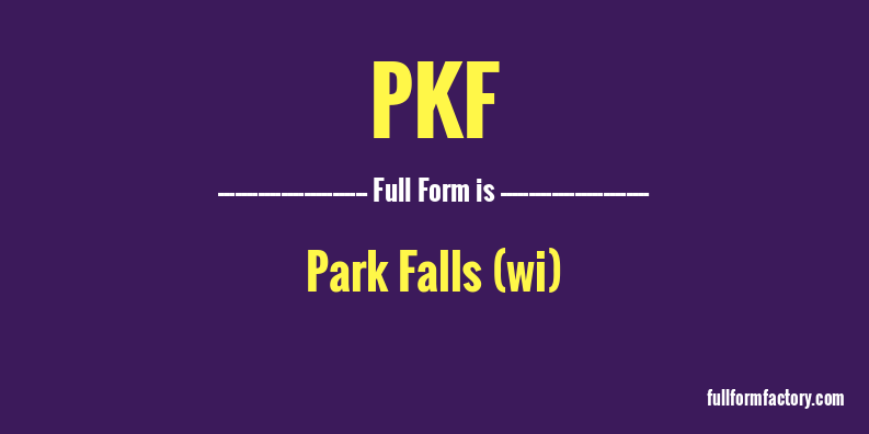 pkf-full-form