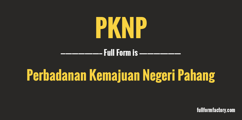 pknp-full-form