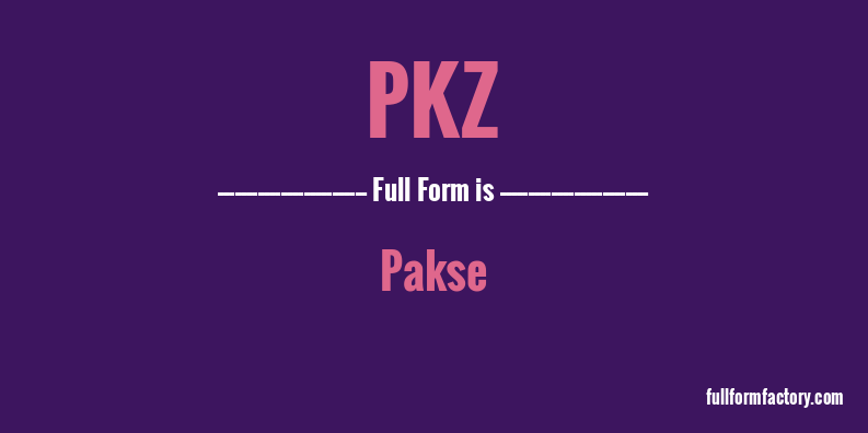 pkz-full-form