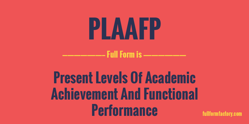 plaafp-full-form