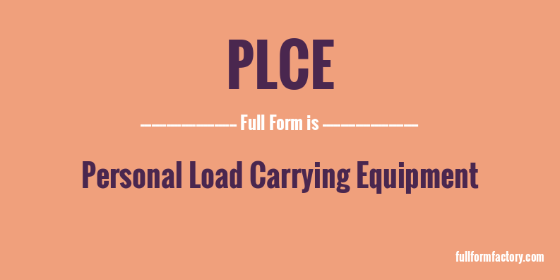 plce-full-form