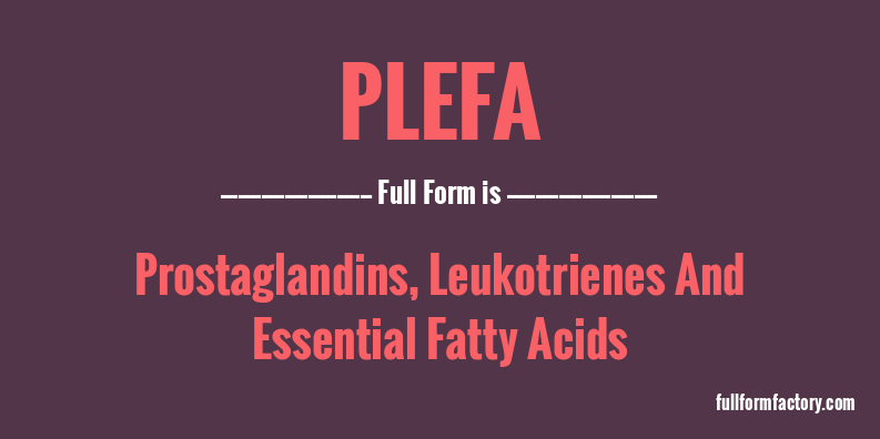 plefa-full-form