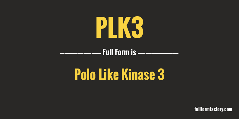 plk3-full-form
