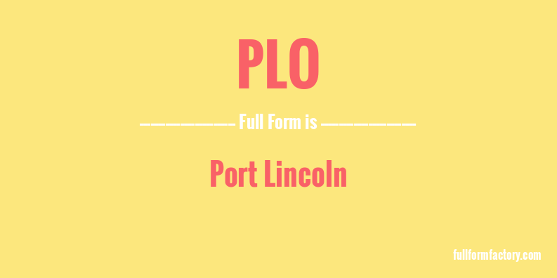 plo-full-form