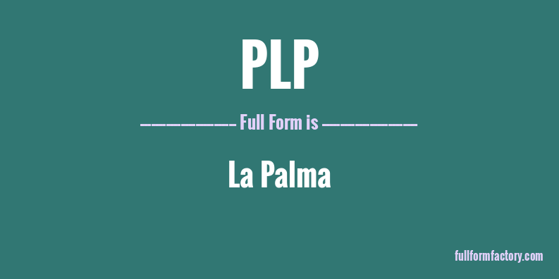plp-full-form