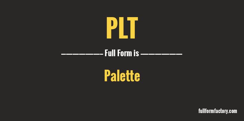 plt-full-form
