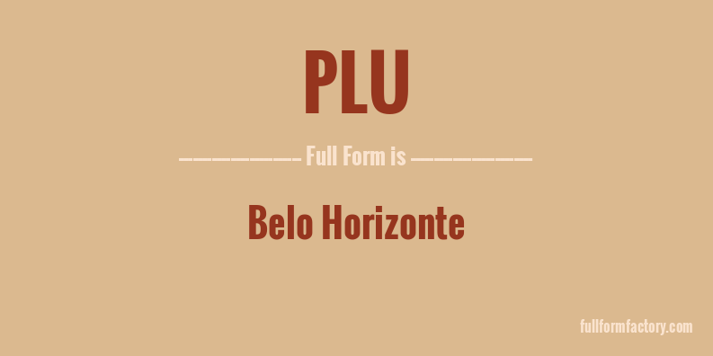 plu-full-form