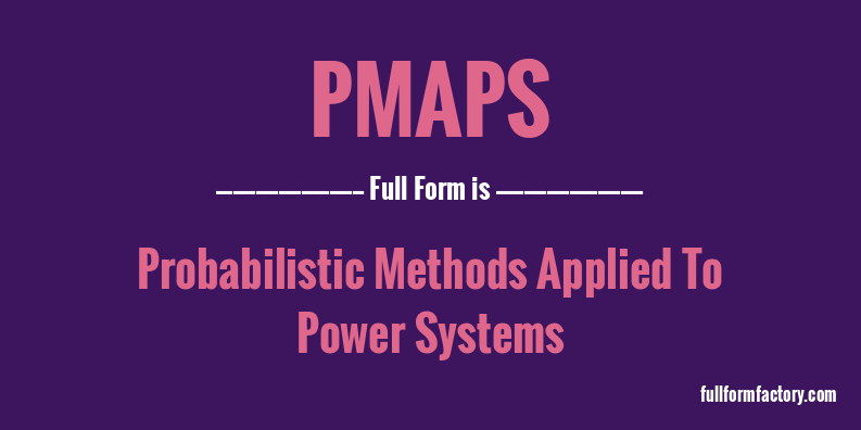 pmaps-full-form