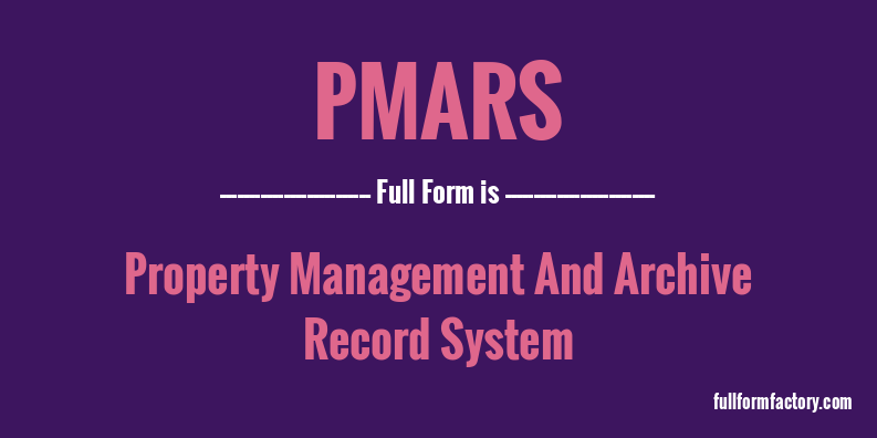 pmars-full-form