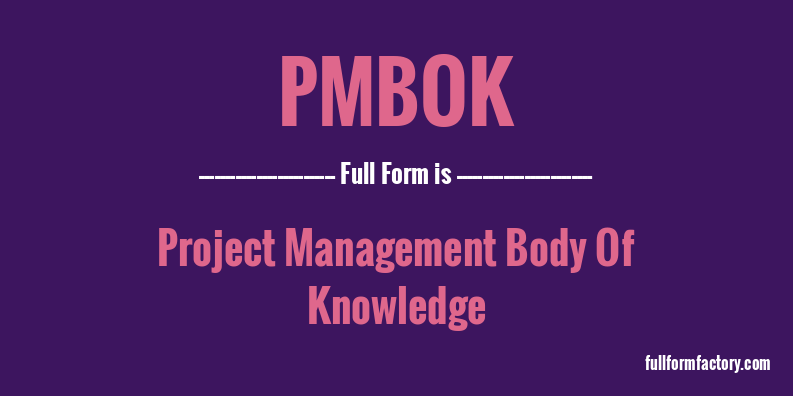 pmbok-full-form