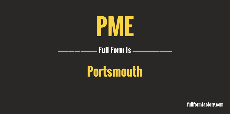 pme-full-form