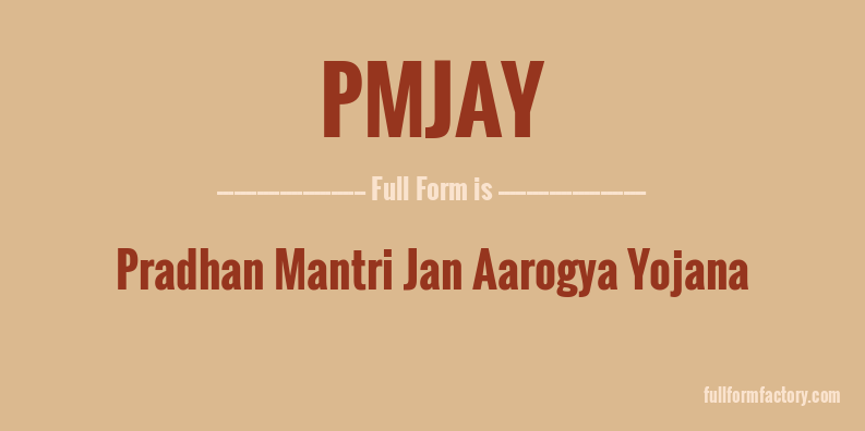 pmjay-full-form