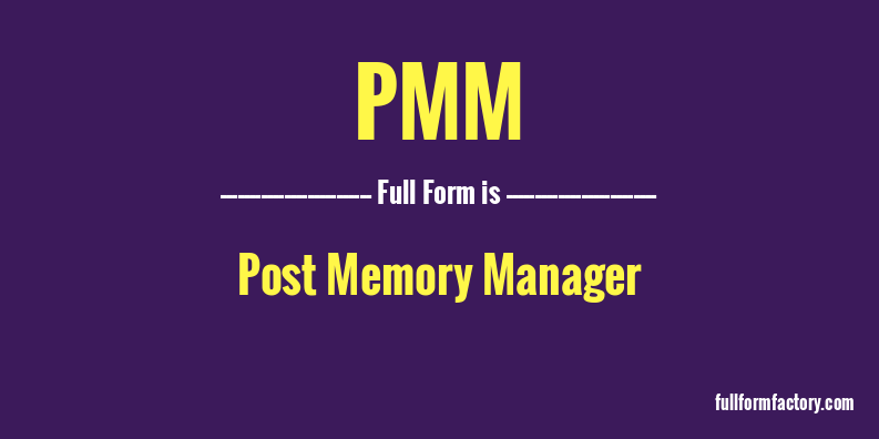pmm-full-form
