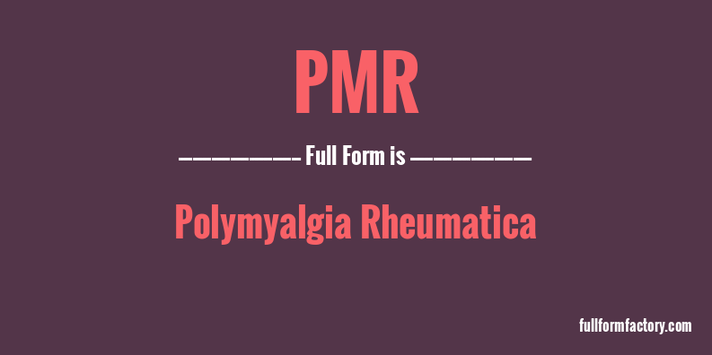 pmr-full-form