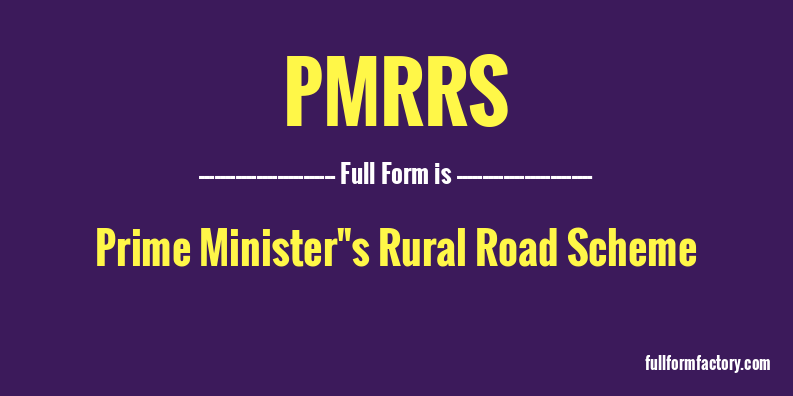 pmrrs-full-form