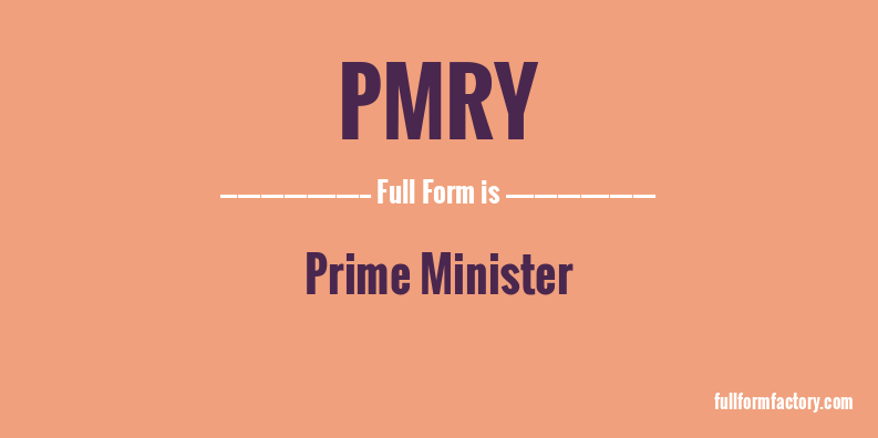 pmry-full-form