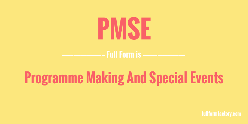 pmse-full-form