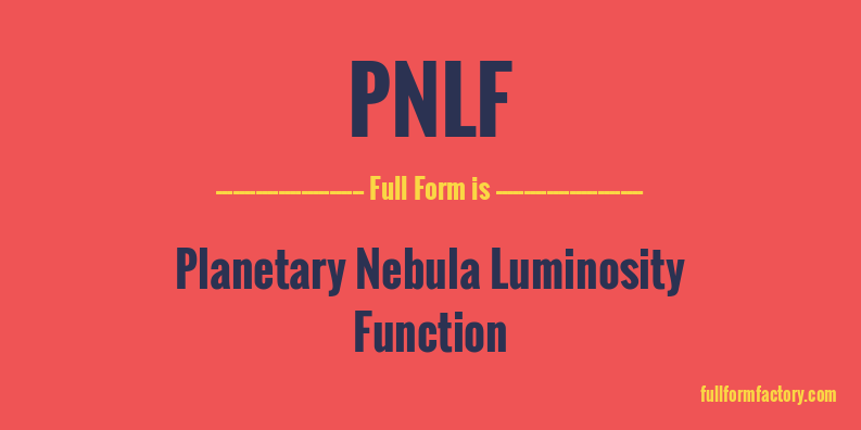 pnlf-full-form