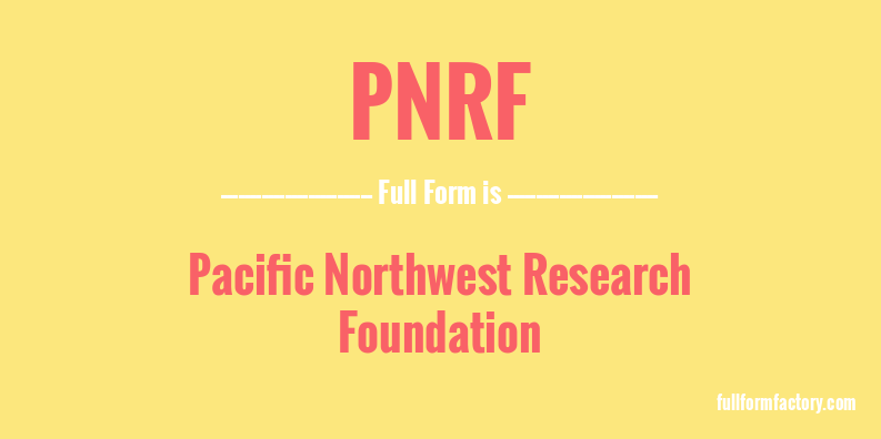 pnrf-full-form