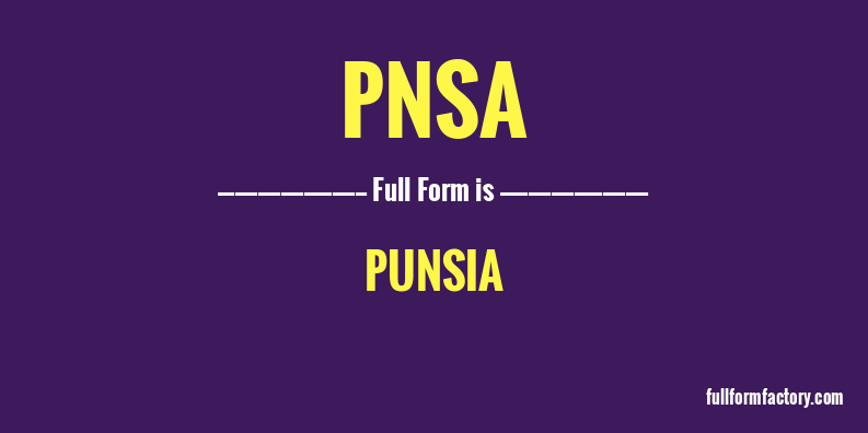 pnsa-full-form