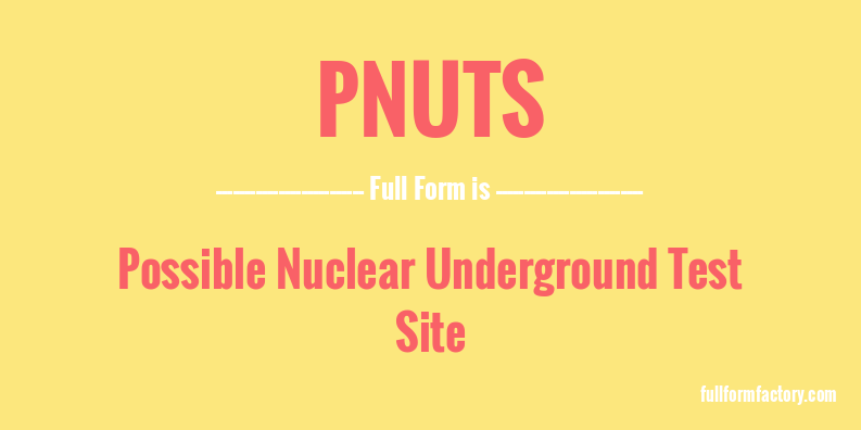 pnuts-full-form