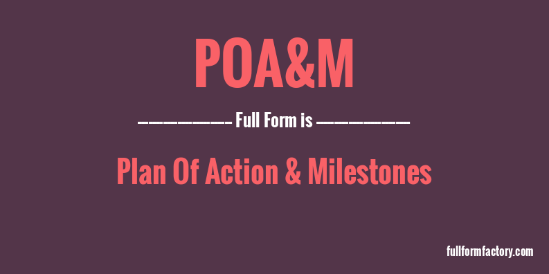 poa&m-full-form