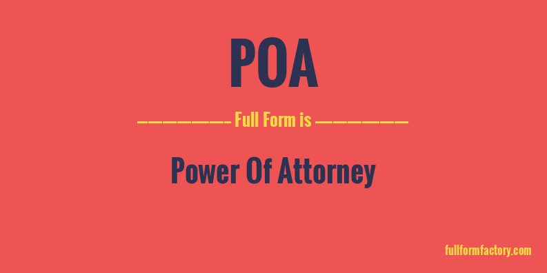 poa-full-form
